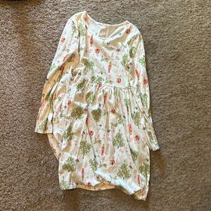 Wonder Nation Cream Kids Casual Dress